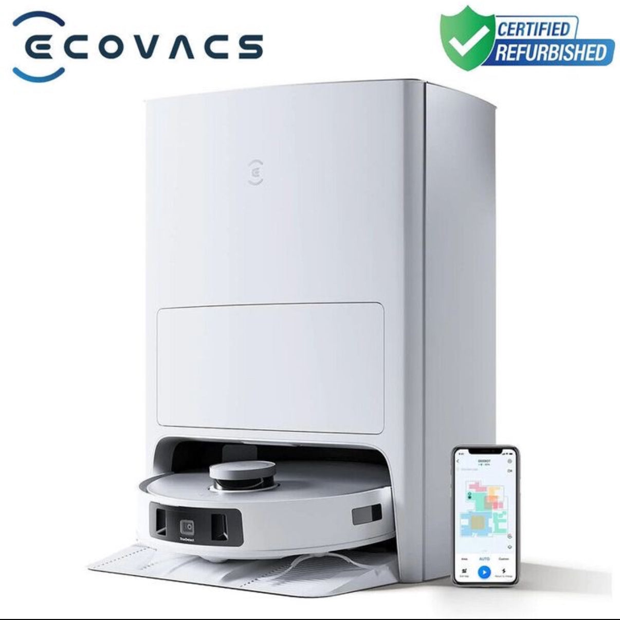 Ecovacs T80 Robot per la pulizia del pavimento completamente automatico ultra-sottile zero-winding adesivo costante rullo a pressione costante pulizia del pavimento